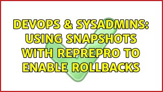 DevOps & SysAdmins: Using snapshots with reprepro to enable rollbacks Information