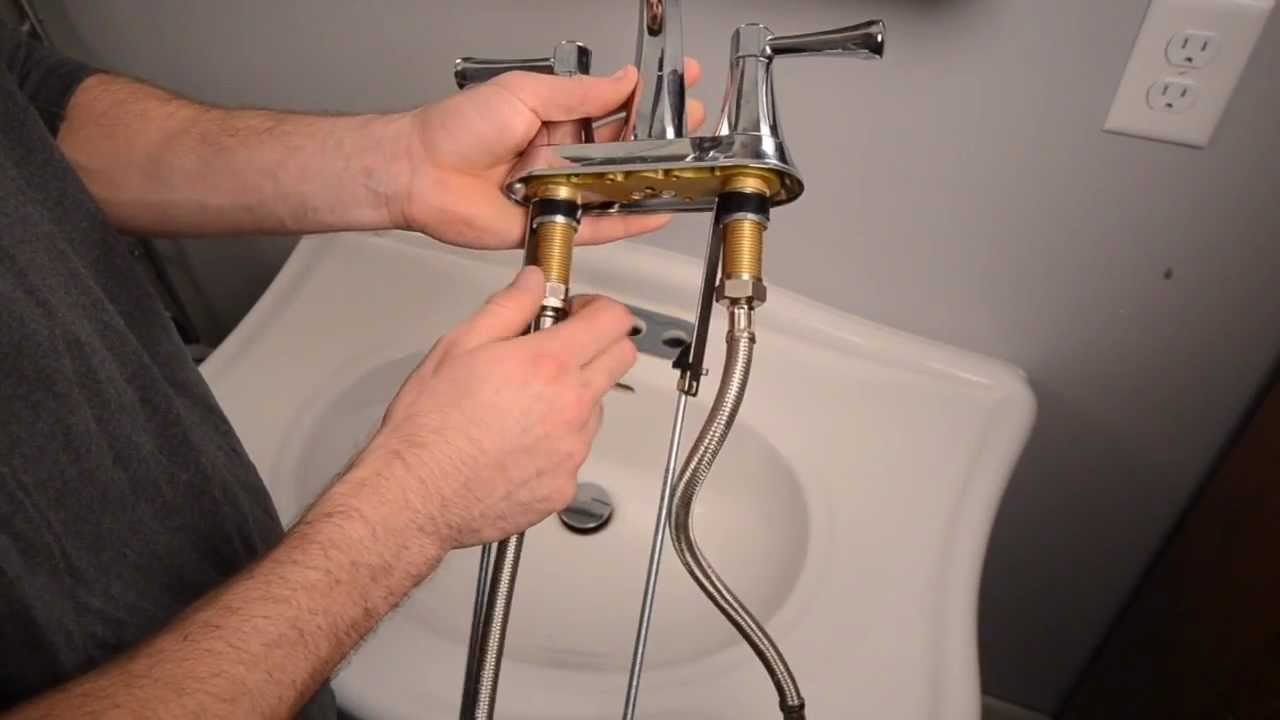 bathroom sink faucet connection size