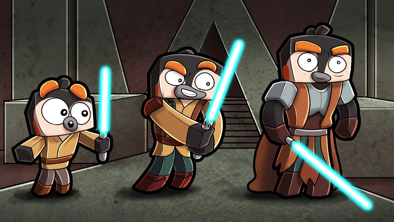 Life CYCLE of a JEDI in Minecraft! (Crazy Craft 4.0)