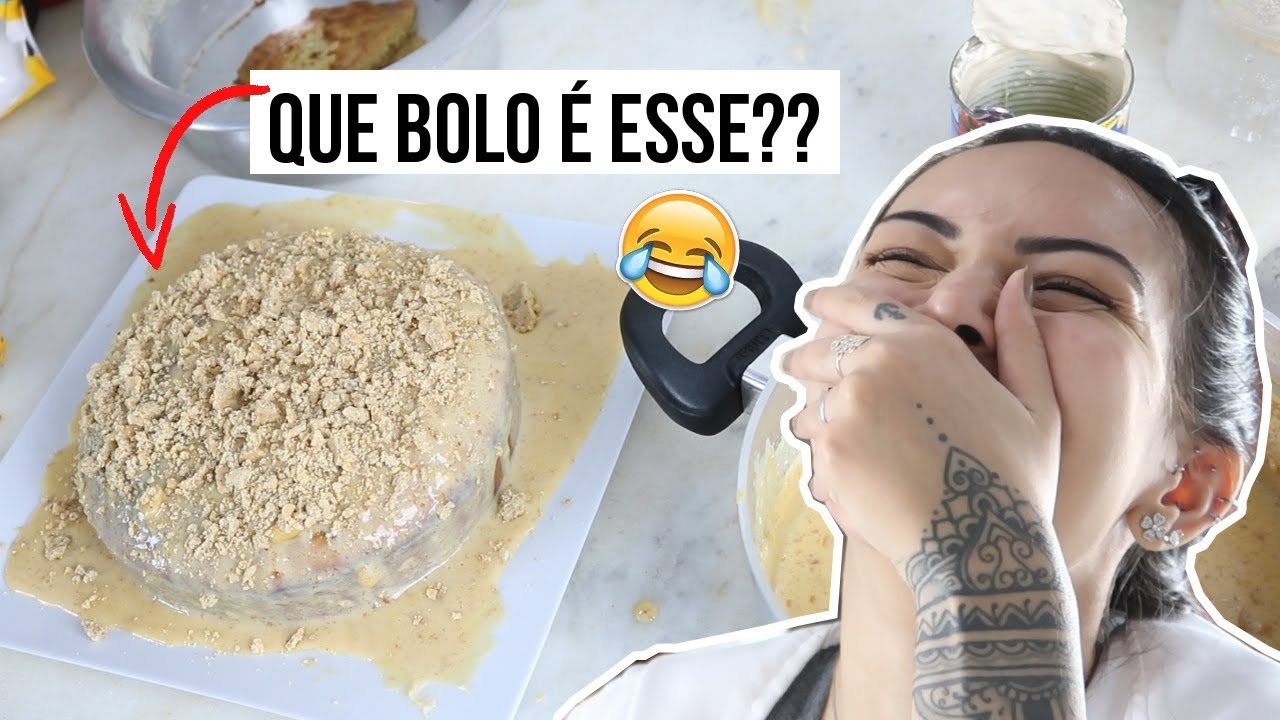 TENTEI FAZER UM BOLO DE AMENDOIM E DEU TUDO ERRADO