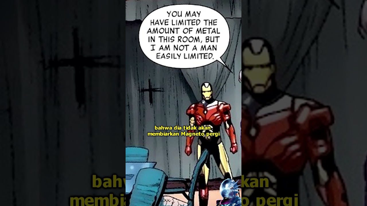 MAGNETO BERSITEGANG DENGAN IRON MAN! #magneto #ironman #marvel #shorts