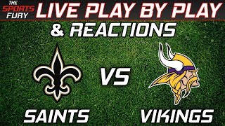 Saints vs vikings | live play-by-play & reactions
