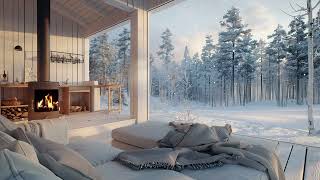 Evening Serenade in the Snow: Piano by the Fireside