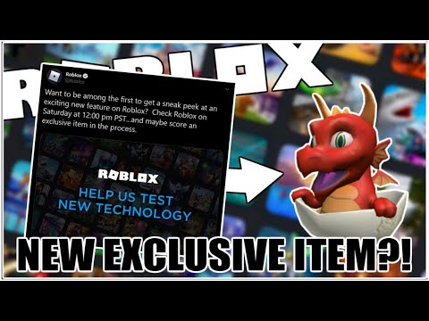 Free Exclusive Item Awarded For Testing New Feature Coming Soon Roblox Youtube - test item roblox