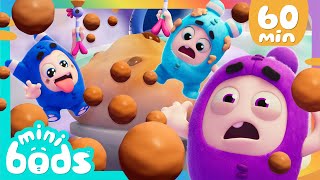 minibods new baby cupcake chaos baby oddbods minibods marathon funny cartoons for kids