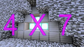 Tutorial: Simple, Bedrock 4x7 Triangle Door [Bedrock 1.16+]