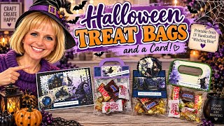 Full Halloween Treat Bags & Toppers | EZ Postage Printable: Witching Hour | @LVHandcrafted  Update