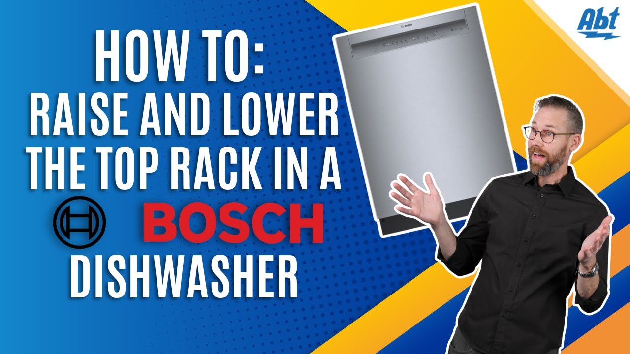 How to Adjust the Top Rack In A Bosch Dishwasher - YouTube