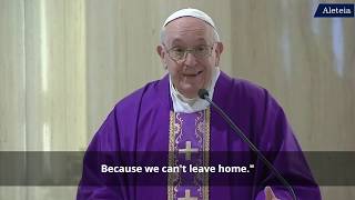 Pope Francis: How to confess if you're stuck at home