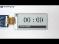 2.13 inch e-paper display black and white, 250x122 fast update