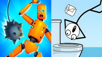 Ragdoll Break Kick Master VS Ragdoll Jump - Max All Levels Speedrun Android iOS ep 1