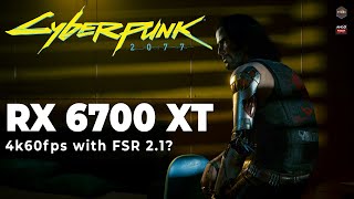 Cyberpunk 2077 | 4k | FSR 2.1 | RX 6700 XT + Ryzen 7 5800x | Linux Gaming