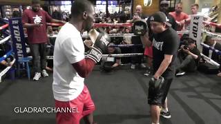Terrence Crawford Training Session at the MGM Grand Las Vegas