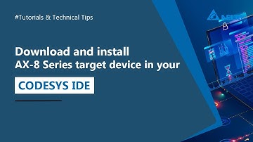 CODESYS-Download&Install AX-8 Series target device