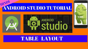 TableLayout | Layout in Android | About TableLayout