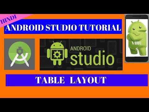 TableLayout | Layout in Android | About TableLayout