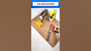 "Mini JCB Hydraulic Machine 🚜 | Hydraulic Excavator School Project"
