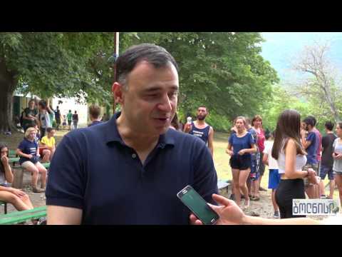 გოგი მეშველიანი ფოლადაურის ხეობაში სკაუტურ ბანაკს სტუმრობდა