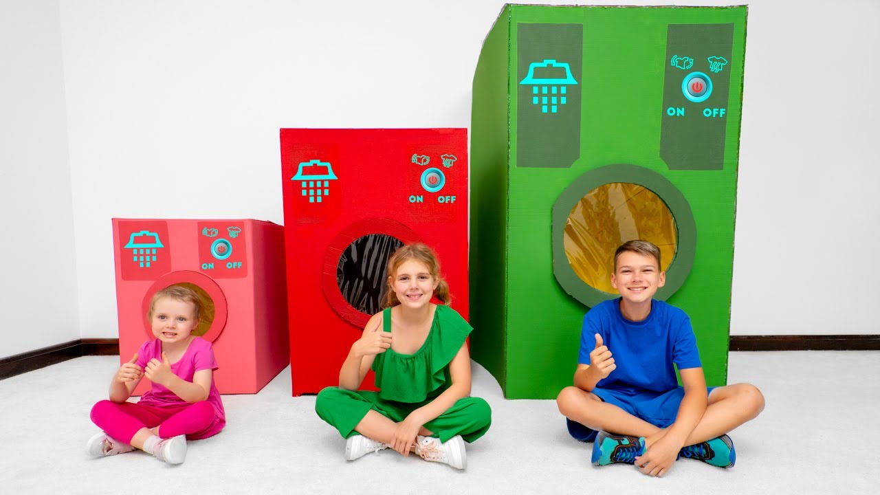 Aventura con la Lavadora Mágica🌟 Buenos Hábitos y Videos divertidos para niños