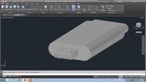 AutoCAD 3D Basic Tutorial - Flash Drive
