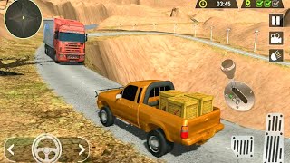 offroad cargo truck games 2022 🚗 4x4 hilux jeep driving game -Android Gameplay screenshot 4