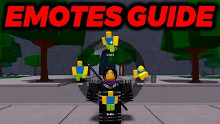 How To Get The New Emotes In Roblox The Strongest Battlegrounds! (Tutorial)