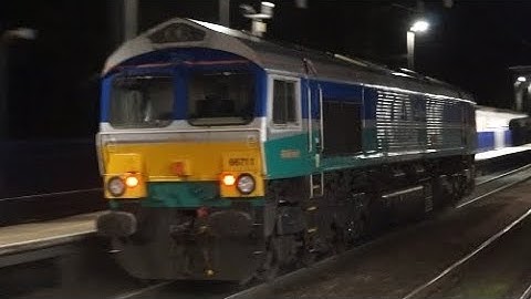 Class 66: GBRf 66711 "Sence" Passes Through Reading West Station