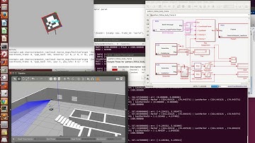 Pattern following (target tracking) simulation Simulink MATLAB RST MAVROS Gazebo ErleCopter