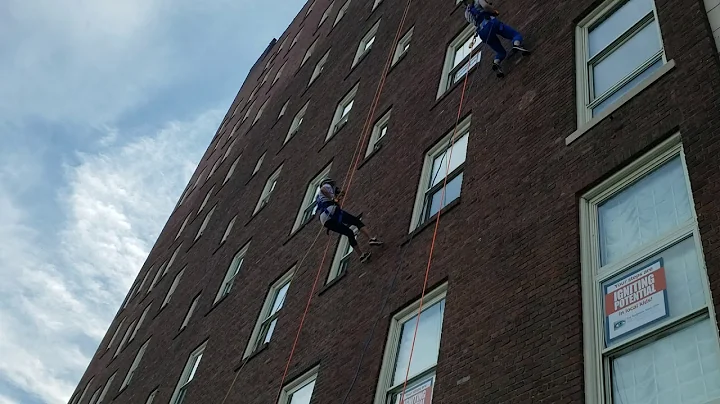 Sandy Foreman in Jen Dolan going over the edge for...