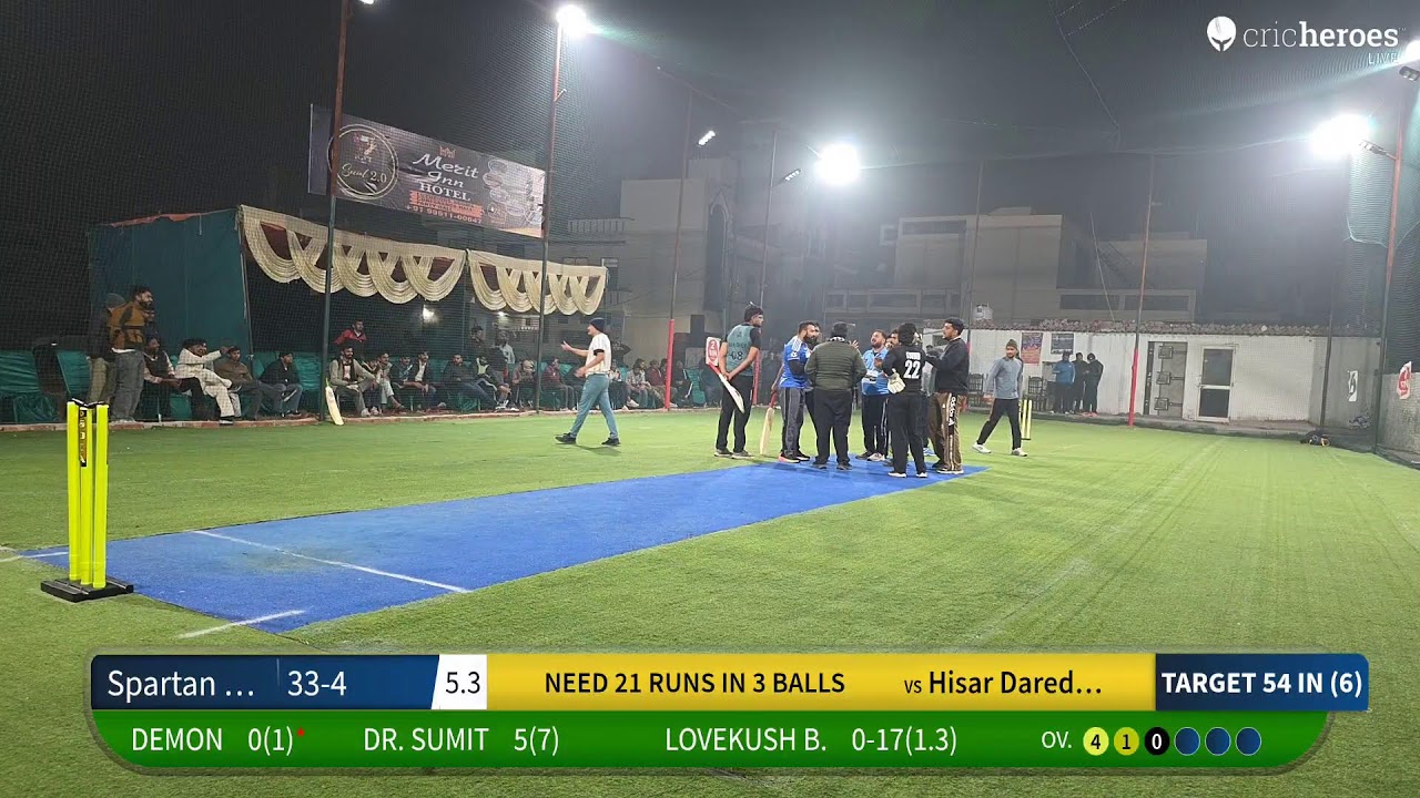 Hisar Daredevils vs Spartan Power Lifters live cricket match | CRIC ZONE ARENA 2026 live - Cric Zon