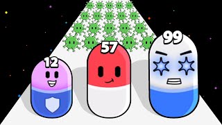 PILL FORTRESS - Level Up Pill Shooter (Bacterial Defense, Part 01) screenshot 3