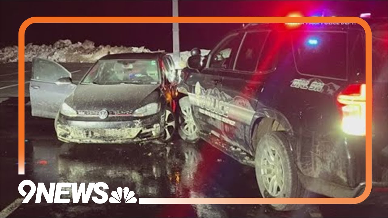 Driver arrested after pursuit, crashing into police car - YouTube