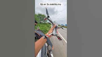 DJI air 2s drone stability test try ❌😳 wow 🤩nice stability 🫨 #drone #fly #air2s #shorts #trend ￼