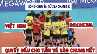 Bóng chuyền nữ Việt Nam vs Indonesia | Sea Games 30 |  Indonesia vs Vietnam women's volleyball 2019.