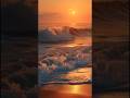 ✨ Beauty of Golden Ocean #shorts #ocean #sunset #goldenhour  #naturevibes #waves  #peaceful #viral