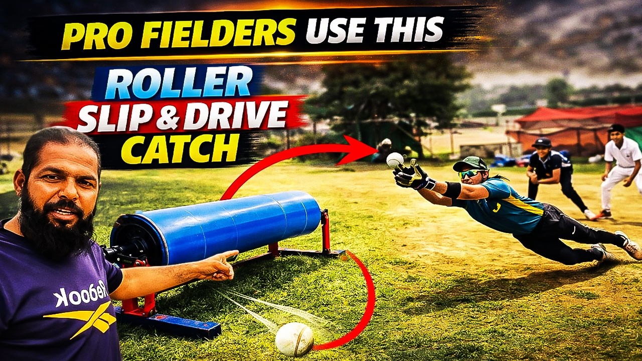Pro Fielders Use This Roller Slip & Drive Catch Drill Roller Fielding Mastery Drill