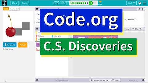 Code.org Lesson 8.9 Sprites | Activity C | Tutorial with Answers | Unit 3 C.S. Discoveries
