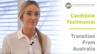Your World Recruitment | Dietetics | Candidate Testimonial | Transition From Australia