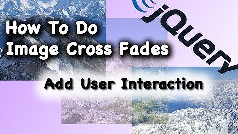 Add User Button for JQuery Image Cross Fades