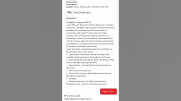 Java Developer Job #shorts #viralvideo #trending #jobupdate #jobsearch #jobopportunities #jobvacancy