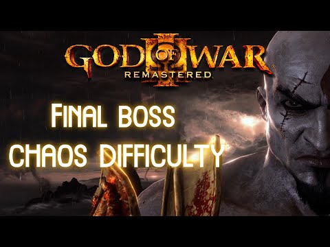 God Of War 3 Remastered Final Boss Zeus CHAOS HARDEST Difficulty