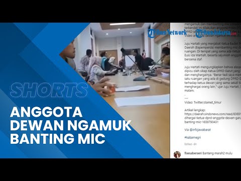 Viral Video Anggota Dewan di Garut Mengamuk dan Banting Mic, Merasa Tak Dihargai Ketua DPRD