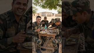 दोपहर में खाना खाते हुए #indian #indian #army#indian #army #army #fauji bhai#army #indian #soldier