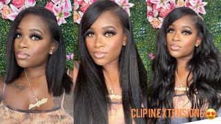 SUPER NATURAL CLIP-IN EXTENSIONS INSTALL😍🔥| CURLSQUEEN HAIR😍