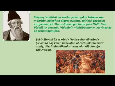 8-ci sinif Azərbaycan tarixi - XVIII əsrdə və XIX əsrin əvvəllərində Azərbaycan mədəniyyəti