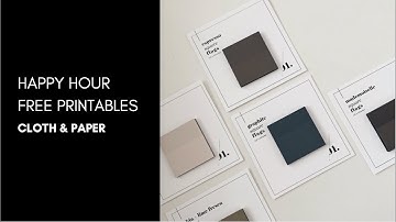 Happy Hour Friday Freebie | How to Print on Cloth & Paper Page Flags