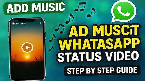 How to Add Music to WhatsApp Status video #WhatsAppTrick #StatusWithMusic #WhatsAppStatus