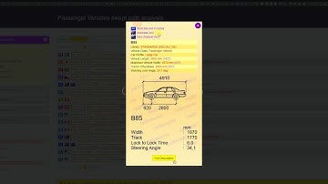 Passenger Vehicles swept path analysis Vehicle Tracking