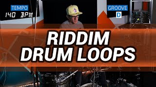 Riddim drum loops 140 BPM // The Hybrid Drummer