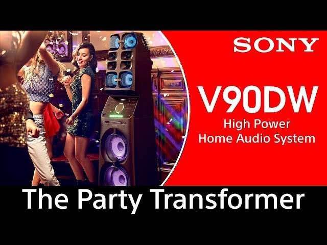 Sony MHC-V90DW -  High Power Audio System with Party Lights and Karaoke | MUTEKI class=